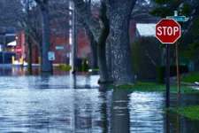 Flooded street